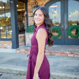 Daisie Dress, Deep Fig