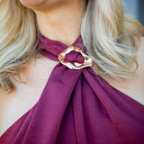 After Hours Halter Top, Maroon