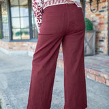 Worth the Detour Pants, Maroon