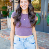 Protagonist Tee, Vintage Grape