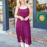 Vita Dress, Deep Fig