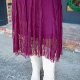 Vita Dress, Deep Fig