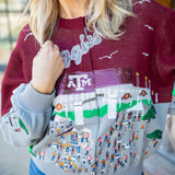 Texas A&M Stadium Tailgate Party Button Up Cardigan