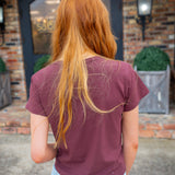 Every Day Kind of Tee, Maroon