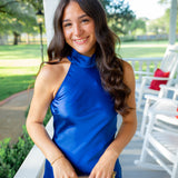 Lara Dress, Deep Blue