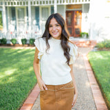 All In Studded Skirt, Camel