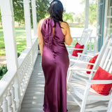 Lara Dress, Purple Wine