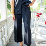 Cropped Piper Pants, Black