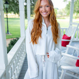 Celeste Quarter Zip, Ivory