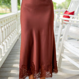 Romantic Edge Skirt, Brown