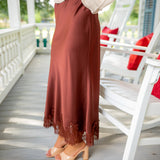 Romantic Edge Skirt, Brown