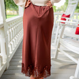 Romantic Edge Skirt, Brown