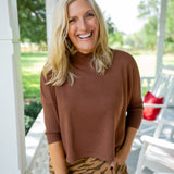 Aja 'Ortho Solid' Top, Licorice Rope