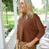 Aja 'Ortho Solid' Top, Licorice Rope