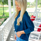 Aja 'Ortho Solid' Top, Heathered Teal