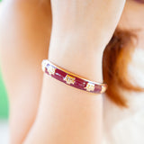 Texas A&M Aggies Hinge Bangle, Maroon