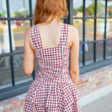 Fancy That Mini Dress, Maroon