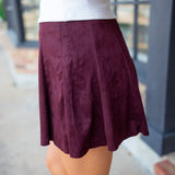 Pretty Pleats Skort, Merlot