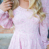 Calivra Cotton Dress, Spiced Camellia