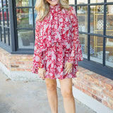 Impossible to Miss Dress, Burgundy