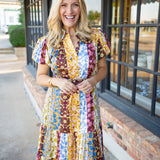 Luna Dress, Golden Bouquet