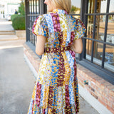 Luna Dress, Golden Bouquet