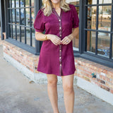 Next On The List Dress, Burgundy