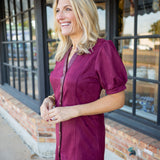 Next On The List Dress, Burgundy