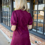 Next On The List Dress, Burgundy
