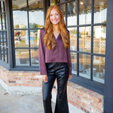 Jojo Pants, Black Metallic Denim
