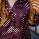 Take A Little Time Top, Dark Brown
