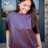 Bazin T-Shirt, Maroon