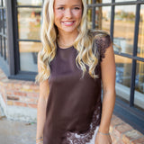 Lace & Grace Top, Brown