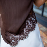 Lace & Grace Top, Brown
