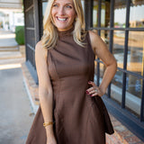Manor House Mini Dress, Brown