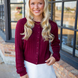 Forever Favorite Cardigan, Wine