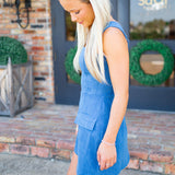 Dockside View Dress, Denim