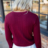 Forever Favorite Cardigan, Wine