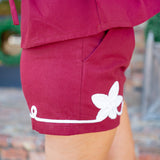 Bold Moves Only Shorts, Maroon