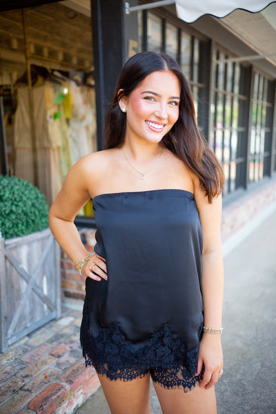 Midnight Flirt Top, Black