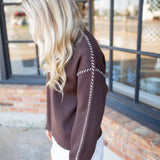 Just Between Us Sweater, Brown