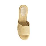 Ivy Woven Platform Sandal, Natural