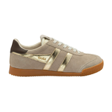Elan Glitz Sneakers, Bone/Gold/Dark Brown