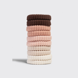 Ribbed Hair Elastics, Blush