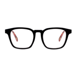 Latte Glasses, Black/Fire Tortoise