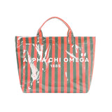 Stripe Sorority Tote