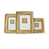 Scalloped Plume Gold Frame