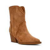 Audray Whipstitch Booties, Camel