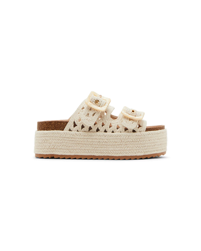 Bali Crochet Sandals, Off White