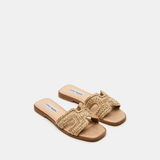 Hayden Crotchet Sandal, Raffia
